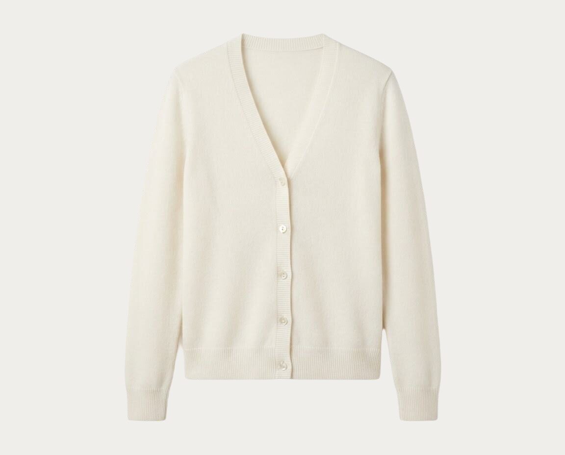 Fine-knit cardigan