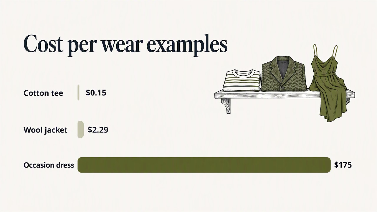 Four inputs for calculating cost per wear