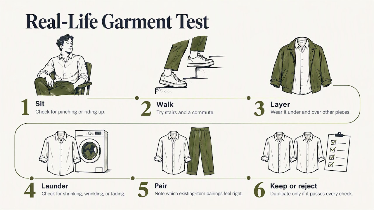 Five checks before buying uniform pieces